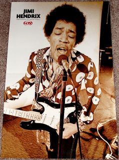 Jimi Hendrix Fender Stratocaster Studio Tribute Poster