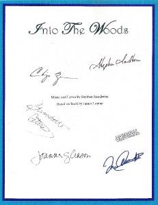  The Woods Signed Script rpt Bernadette Peters Joanna Gleason