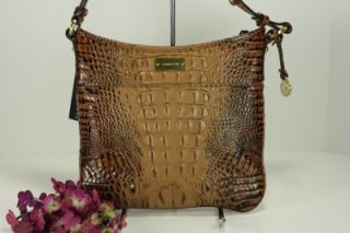 Brahmin Jody Toasted Almond Melbourne Crossbody Purse Handbag Bag New