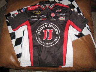  Harvick Race Used Pit Crew Shirt Sprint Cup Jimmy Johns NASCAR