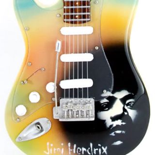 Miniature Guitar Jimmy Hendrix Self Portrait Lefty Sped