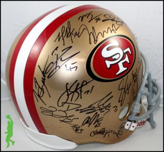 2012 San Francisco 49ers Team Signed F s Football Helmet 30 Autos