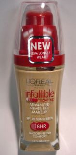 NEW, Sealed Loreal Infallible Advanced Never Fail Foundation in Soft