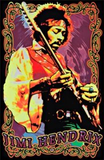 Jimi Hendrix Voodoo Child 23x35 Blacklight Poster