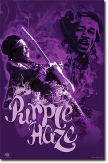 Jimi Hendrix Purple Haze Guitar Poster