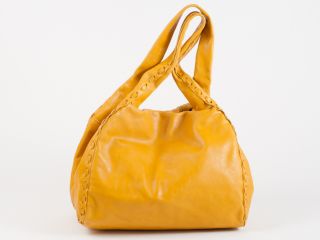 New 2011 Jimmy Choo Isola Yellow Studded Handbag Purse