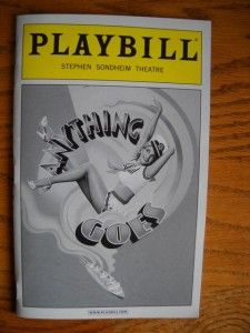Playbill Anything Goes Sutton Foster Joel Grey Laura Osnes Colin