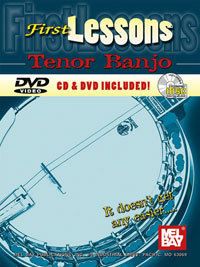 First Lessons Tenor Banjo by Joe Carr Beginning Level Book CD DVD Set