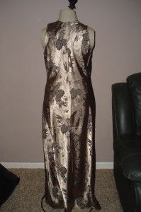 Jodi Michaels Shiny Gold Black Dress Sleeveless 12 14 Stunning Look