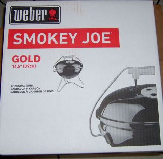 Weber Smokey Joe Gold Charcoal Grill 14 5 New in Box