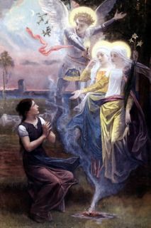 Angels Appear as Joan of Arc is Praying