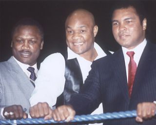 Joe Frazier George Foreman Ali Boxing Photo REDUCED