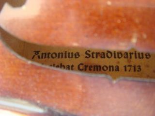 Vintage Sherl Roth Copy Antonius Stradivarius 1713 Full Size Violin w