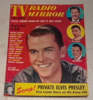  TV Radio Mirror Magazine Dick Clark Elvis Pat Suzuki Zacherle