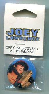 Joey Lawrence Button Pin Back in Original Pack 1993