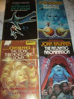 John Brunner Science Fiction Book Lot 4 Books