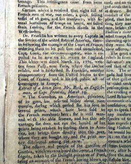  British Surrender at Saratoga John Burgoyne Benjamin Franklin