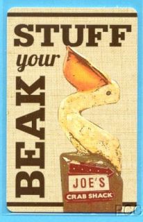 Joes Crab Shack Stuff Your Beak 2012 Gift Card