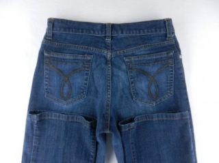 Calvin Klein CK Bootcut Boot Dark Wash Stretch Jeans Womens Pant Sz 6