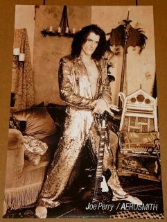 Joe Perry Aerosmith Gibson Les Paul Tribute Poster