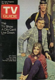 1973 TV Guide Feb 10 John Calvin Paul Lynde Jane Actman