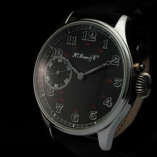 Mens Fantastic 1910s Henry Moser Schaffhausen Vintage Gorgeous Watch