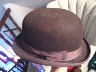 Antique Bowler Derby Hat Vintage