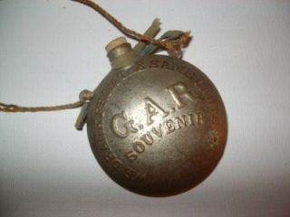  Civil War G A R Encampment Souvenir Mini Canteen John Logan