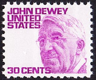 US 1968 30 Cents Rose Magenta John Dewey Prominent American Issue 1291