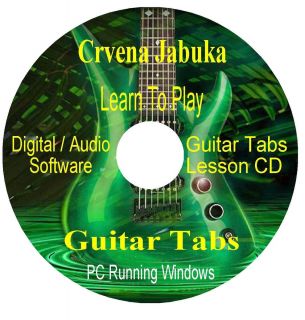 Crvena Jabuka Guitar Tabs Lesson Software CD