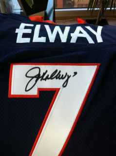 John Elway Autographed Auto Jersey Mounted Memories COA Holo