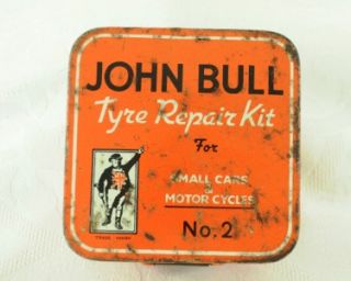 John Bull Vintage Tyre Repair Kit Tin and Contents Kit No 2 Small Cars