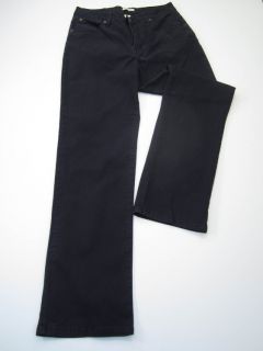 St. Johns Bay BLACK Jeans Womens Size 10 Inseam 30 Straight Leg 2%