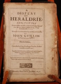 1638 A Display of Heraldrie John Guillim 3rd Edition