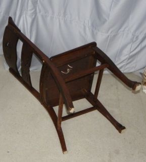 Antique Set of Six matching Oak Chairs Heywood Brothers  