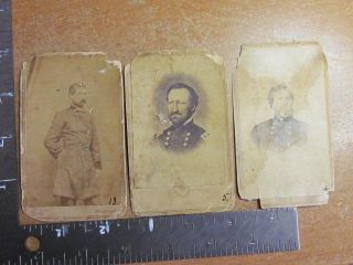 Group of Civil War Generals CDV Photographs  