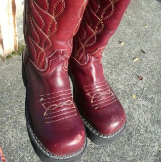 Womens John Fluevog Platform Cowboy Western Boots Size 8 5  