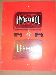 Vtg Lehmann Machine Co Catalog Hydratrol Lathes Tools  