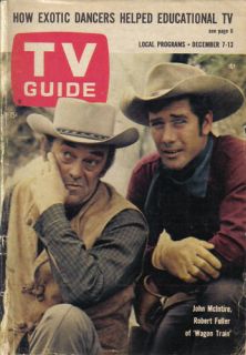 1963 TV Guide John McIntire Robert Fuller Wagon Train  