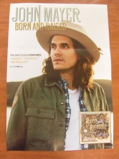 John Mayer Born and Raised 2Sided Official Poster New  