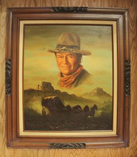 John Wayne Monument Valley Actual Peter Shinn Oil Painting  