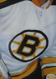 Bobby Orr Boston Bruins NHL Poster Canvas Oil Painting  