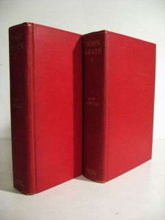 1925 Amy Lowell John Keats Biography 2 Vols Photos Art  