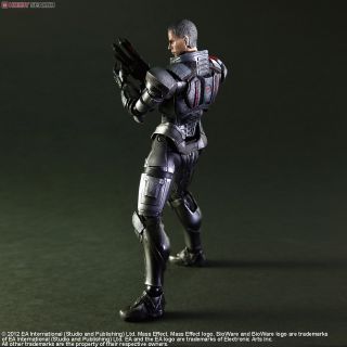 Square Enix Play Arts Kai Mass Effect 3 Commander John Shepard Action Figure New  