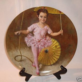 John McClelland Katie The Tightrope Walker Porcelain Collector Plate  