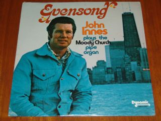 John Innes Evensong Plays The Moody Church Pipe Organ Ultra RARE SEALED LP  