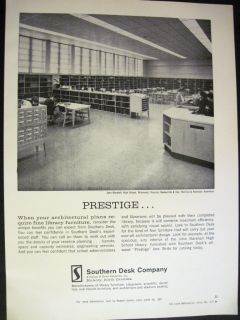 John Marshall High School Richmond VA 1962 Desk Ad  