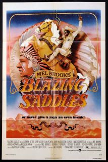 Blazing Saddles Mel Brooks Gene Wilder 1974 1 Sheet  