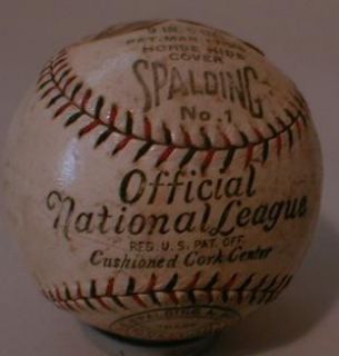 RARE 1926 Spalding Official National League John Heydler Testimonial Baseball  