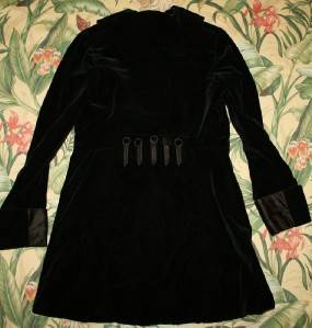 Vtg 1920s Black Velvet John Wanamaker Tuxedo Blazer Smoking Jacket Small S  